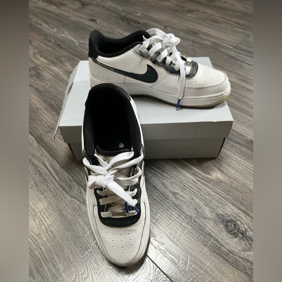 NIKE AIR FORCE 1 Remix Pack street youth unisex Shoes White Leather sneaker 6.5Y - Picture 6 of 14